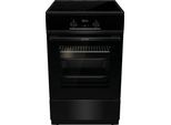GORENJE Induktions-Standherd "GEIT5C60BPG", Energieeffizienz: A, schwarz, Herdsets, Knusprig genießen – ganz ohne Extra-Kalorien - dank AirFry-Funktion, Induktions-Standherd