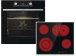 GORENJE Backofen-Set "Steam Set", Energieeffizienz: A, schwarz, Herdsets, AirFry-Funktion, Backofen-Set