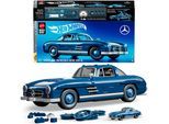 Modellbausatz MATTEL "Mattel Brick Shop Hot Wheels, PREMIUM SERIES MERCEDES-BENZ", blau, Modellbausätze, KinderB:15cm H:10cm L:36cm, Kunststoff, Modellbausatz, B:15cm H:10cm L:36cm