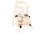 Motorikbrett HAUCK "Highchair Play Board", beige (natural), Motorikspielzeug, BabyB:36cm T:44cm, Holz, Motorikbrett, für Hochstühle Alpha+, Beta+, Arketa, B:36cm T:44cm