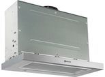 BAUKNECHT Flachschirmhaube "DBAH 65 LM X", Energieeffizienz: D, grau, B:59,8cm H:39,6cm T:28,2cm, Dunstabzugshauben, 3 Gebläsestufen und LED-Beleuchtung, Flachschirmhaube