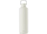 Trinkflasche EQUA "Timeless Off-White", weiß, H:25cm, Edelstahl, Trinkflaschen, Trinkflasche, Leichtgewicht aus Edelstahl, Tragegriff
