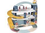 Spiel-Parkhaus SMOBY "Little Smoby, Großes Parkhaus", blau (blau, weiß), Fahrzeug-Spielwelten, KinderB:60cm H:43cm T:62cm, Kunststoff, Spiel-Parkhaus, inklusive 1 Mini-Flitzer, B:60cm H:43cm T:62cm