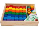 Kreativset LENA "Super Beads Holzfädelperlen", bunt, Kreativsets, Kinder, Holz, Kreativset