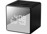 PHILIPS Uhrenradio "TAR 4600", schwarz, B:10,3cm H:10,35cm T:10,3cm, Radios, Radiowecker mit USB-C-Ladeanschluss, Doppelalarm, DAB/FM, Uhrenradio