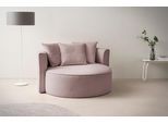 XXL-Sessel "Isalie, Lesesessel, Loveseat, inklusive Zierkissen", lila (hellflieder), B:153cm H:98cm T:145cm, LEGER HOME BY LENA GERCKE, Sessel, XXL-Sessel, extra große Sitzfläche, optional mit Hocker, Cord, Samt, Bouclé