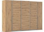 Schwebetürenschrank OTTO HOME "Dreh-/Schwebetürenschrank Kleiderschrank Familie, Agordo", braun (eiche artisan), B:301cm H:210cm T:62cm, Holzwerkstoff, Schränke, Schwebetürenschrank, B/H/T 301x210X62cm viele Farben verfügbar TOPSELLER Made in GERMANY