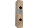 Wäscheschrank WIMEX "Multiraumkonzept Wäscheeinwurf", braun (eiche sägerau, nachbildung), B:40cm H:185cm T:40cm, Holzwerkstoff, Schränke, Wäscheschrank, Schranksystem
