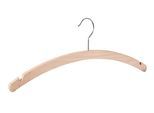 Kleiderbügel PIEPERCONCEPT "100d", beige (natur), B:42cm H:15cm T:1cm, Massivholz, Metall, Kleiderbügel, Kleiderbügel