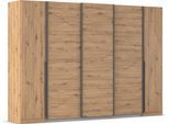 Schwebetürenschrank OTTO HOME "Dreh-/Schwebetürenschrank Kleiderschrank Familie, Agordo", braun (eiche artisan), B:301cm H:210cm T:62cm, Holzwerkstoff, Schränke, Schwebetürenschrank, B/H/T 301x210X62cm viele Farben verfügbar TOPSELLER Made in GERMANY