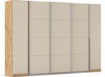 Schwebetürenschrank OTTO HOME "Dreh-/Schwebetürenschrank Kleiderschrank Familie, Agordo", beige (eiche artisan, beige (champagner)), B:301cm H:210cm T:62cm, Holzwerkstoff, Schränke, Schwebetürenschrank, B/H/T 301x210X62cm viele Farben verfügbar TOPSELLER Made in GERMANY
