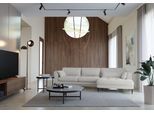 Ecksofa TRENDMANUFAKTUR "Luzi, wahlweise mit Schlaffunktion & Bettkasten., L-Form", grau, B:280cm H:80cm T:168cm, 92% Polyester, 8% Nylon, Sofas, Ecksofa, Designsofa mit tollem Sitzkomfort, Metallfüße schwarz, Breite 280 cm