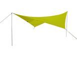 Sonnensegel EXPLORER "Sonnensegel 3x4m rechteckig wasserabweisend mit Stangen", grün, Sonnensegel, B/T: 400cm x 300cm, Polyester, Sonnensegel, nach Standard 801 in beige, grün oder grau für Balkon Garten Terrasse, B:400cm H:200cm T:300cm