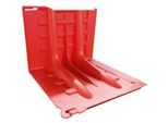 Hochwasserbarriere, modularer Aufbau, gerades Stück, UV-beständig, L 705 x B 680 x H 528 mm, ABS-Kunststoff, rot, 1 Stück