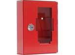 Rottner Notschlüsselkasten NS 1, Zylinderschloss, ohne Klöppel, für 1 Schlüssel, B 120 x T 38 x H 150 mm, Stahl, rot