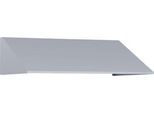 C+P Schrägdachaufsatz, für Spindbreite 800 mm, weißaluminium