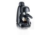 SEVERIN Espressomaschine KA 5978, Siebträger für Kaffeepulver, 0,2 l Wassertank, 3,5 bar, Kombischalter Espresso/Dampf, abnehmbare Abtropfschale, Schwarz