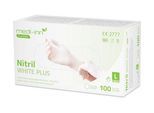 Einmalhandschuhe Medi-Inn® PS Nitril White Plus, für links/rechts, puderfrei, nicht steril, allergikergeeignet, Größe L, Nitril, weiß, 100 Stück