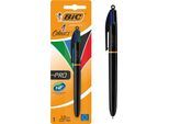 BIC 4 Colours Pro Vierfarb-Kugelschreiber mit 1,0-mm-Spitze für präzises Schreiben, 1 Stück