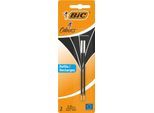 BIC 4 Colours Original Nachfüllminen, mittlere Spitze, Schwarz, 2er Pack