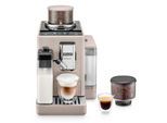 De'Longhi Kaffeevollautomat Rivelia EXAM 440.55.BG, für Bohnen/Pulver, 1450 W, bis 1,4 l/250 g, 2 Bohnenbehälter, Milchaufschäumer, sand-beige