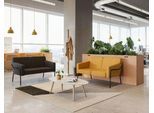 meet by Paperflow 2-Sitzer Outdoor Sofa MEDSO, Größe L, Stahlgestell, B 1250 x T 747 x H 740 mm, 240 kg, blau