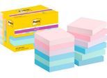 Post-it® Haftnotizen Super Sticky Notes 622-12SS-SOUL, B 47,6 x T 47,6 mm, PEFC®-Papier, farbig, 12 Blöcke, 90 Blatt/Block