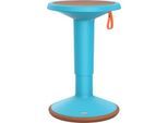 Sitzhocker ECO UPis1, Kunststoff, Ø 330 x H 450–630 mm, pastellblau