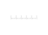 Wandgarderobe Functionals JUST 90 Chalk White, 12 Haken, bis 10 kg, Aluminium und Kunststoff, weiß