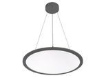 LED-Pendelleuchte FRISCH-Licht, Lichtfarbe neutralweiß, PMMA/Aluminium, Ø600 x H 14 mm, 58 W, 6400 Lumen, schwarz