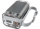 Powerbank Ansmann PB4100, Akkukapazität 40000 mAh, 2 x USB-A und 2 x USB-C, als Taschenlampe verwendbar, TFT-LCD Display, IP67, Aluminium, silber
