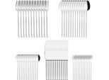 60-teiliges Besteckset: 12 Messer (2,8 mm), Gabeln, Löffel, Kaffeelöffel, Kuchengabeln – Edelstahl 18/10