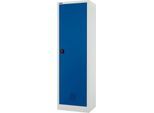 Schäfer Shop Select Umweltschrank, B 600 x T 500 x H 1935 mm, 3 Wannen à 11 Liter + WHG-Wanne 7 Liter, lichtgrau/enzianblau