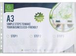 Exacompta Prospekthüllen Forever®, aus Recycing-Polypropylen, genarbt, 90µ, für DIN A3, 10 Stück