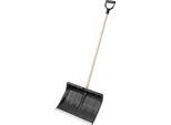Flora Schneeschieber, inkl. Stiel mit D-Griff, B 500 x T 355 mm, Polypropylen/Stahl/Holz
