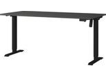 Schreibtisch Profi 2.0, elektrisch höhenverstellbar, B 1600 x T 800 x H 710 - 1190 mm, graphit/schwarz