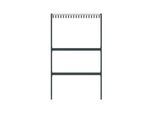 Wandgarderobe Functionals TERTIO DV2, freistehend, 38 Haken, B 1000 mm, Aluminium/Stahl/Kunststoff, silber-dunkelgrau