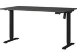 Schreibtisch Profi 2.0, elektrisch höhenverstellbar, B 1400 x T 800 x H 710 - 1190 mm, graphit/schwarz