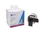 Endlosetiketten G&G, kompatibel zu Brother DK-22212, selbstklebend, Thermopapier, weiß, 1 Rolle mit B 62 mm x L 15,24 m