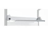 Schäfer Shop Pure Verstellboden AST31 Tischaufbau, bis 30 kg, B 1500 x T 400 x H 120 mm, Stahl, weißaluminium