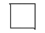 Wandgarderobe Functionals FRAME W, Stahl, schwarz