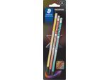 Staedtler Bleistift Norix, Minenstärke HB, ergonomisch, bruchfest, 3er-Set, Holz