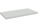 Schäfer Shop Pure Ablegeboden für manuell höhenverstellbare Arbeitstische AST31, Spanplatte, Stärke 25 mm, bis 30 kg, B 740 x T 365 x H 55 mm, lichtgrau