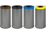 VAR Müllsackständer WSG 70, 4-fach Sortierung, 280 l Gesamtvolumen, Aluminium-Griff, 29 kg