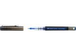 Faber Castell Tintenroller Free Ink Broad, Schreibfarbe blau, Strichstärke 1,5 mm, mit Sichtfester und Metallclip, Recycling-Kunststoff, 1 Stück