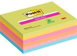 Post-it® Haftnotizen Super Sticky Meeting Notes 8645-6SS-EU, B 203 x T 152 mm, PEFC®-Papier, farbig, 6 Blöcke, 45 Blatt/Block
