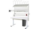 Rau Packtischsystem 06 Werktisch-Serie adlatus 300, B 1500 x T 1000 x H 720-1120 mm, Melamin-Platte, bis 300 kg