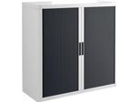 Rollladenschrank, H 1040 mm, weiß/anthrazit