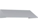 C+P Schrägdachaufsatz, für Spindbreite 900 mm, weißaluminium