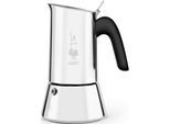 Espressokocher BIALETTI "Venus", schwarz (edelstahlfarben, schwarz), 0,17 l, 4, Kaffeemaschinen, Espressokocher, 4 Tassen